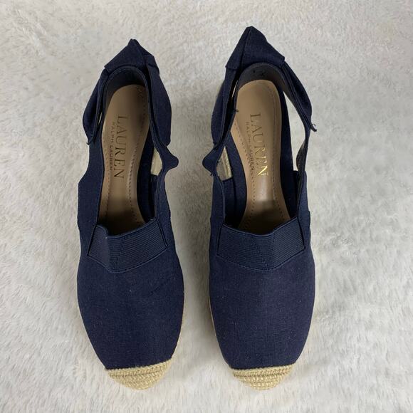 Lauren by Ralph Lauren Women's Helma Espadrilles Wedge Sandals Size 5.5 - Picture 2 of 8